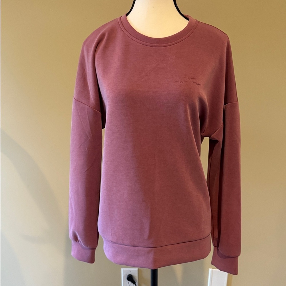LazyPants Sueded Sweatshirt – Women’s Size M – Pink Crewneck